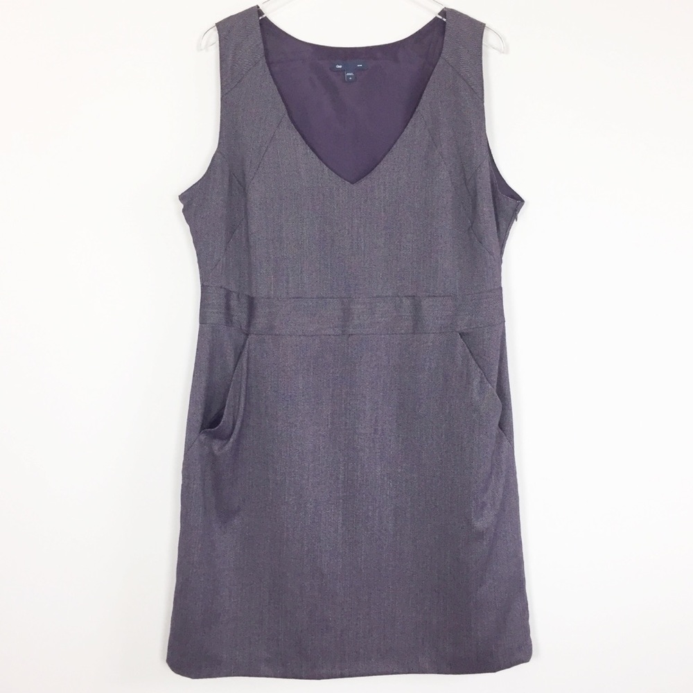 Gap Factory purple plum career sheath dress 18